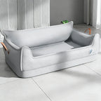 Orthopedic Leather Dog Bed Sofa – Detachable Rectangle Pet Bed