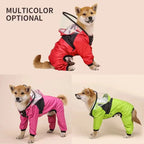 Blush Storm™ Waterproof Dog Rain Suit with Clear Hood
