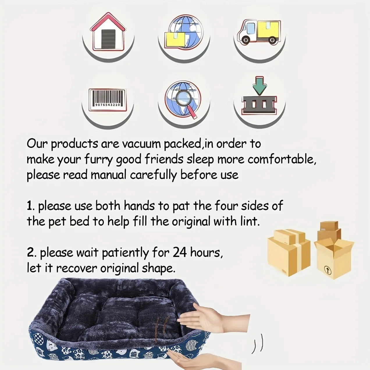 Pet Dog Bed, Sofa Cushion, Anti Stress