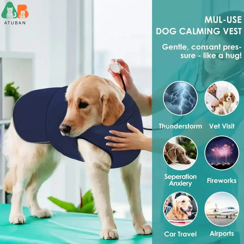 Dog Anxiety Vest,Thunder Jacket for Large Dog
