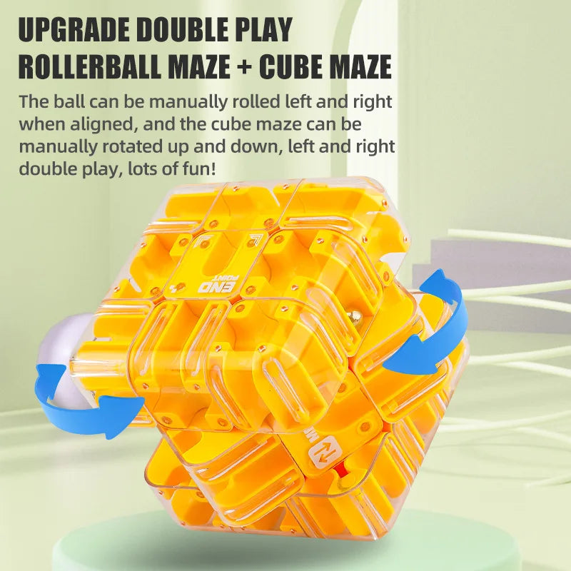 Logical thinking toy ball maze cube Educational Labyrinth Cube 3d Magic cube