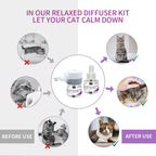 Pet Calming Diffuser with 2PCS Soothing Liquid 3 In1 Pet Pheromones Pet 48ml/Pc