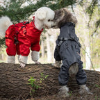Dog Raincoat With Harness Adjustable Reflective Puppy Rain Coat EB22