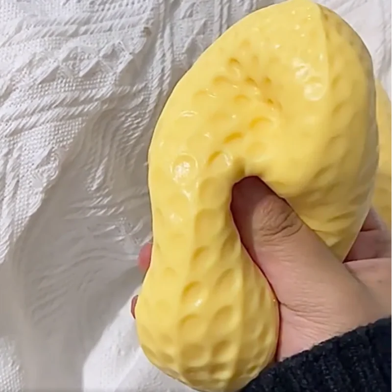 Peanut Stress Ball Crunchy Squeeze Ball  ASMR Sensory Anti Stress Ball