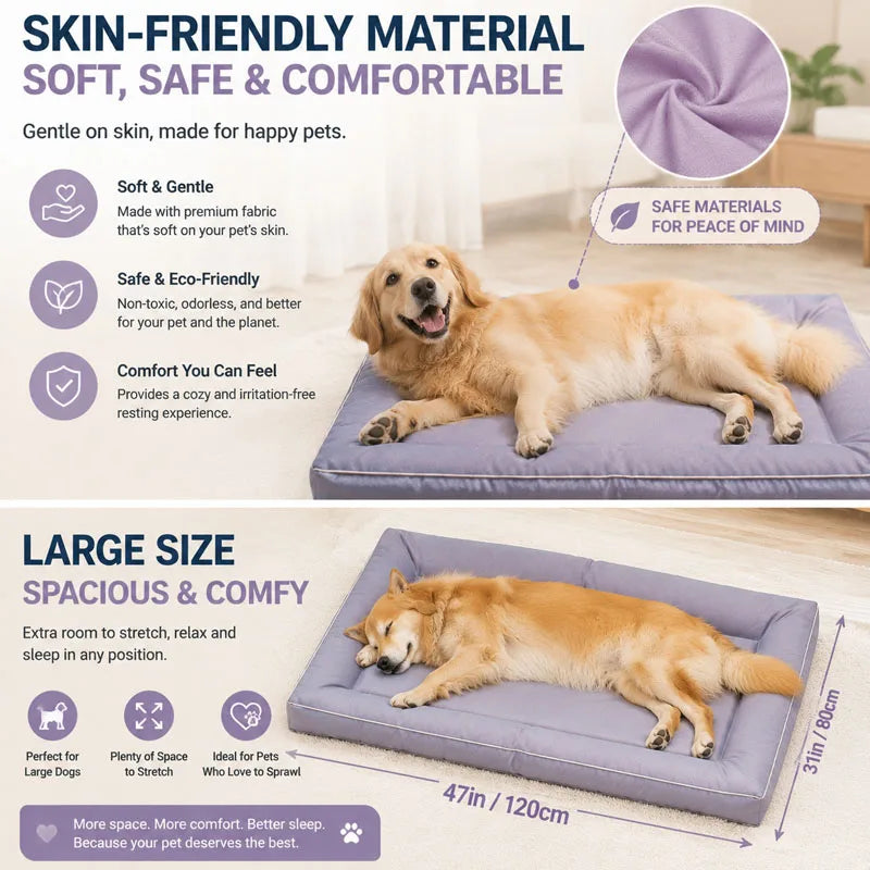 Waterproof Dog Bed Oxford Pet Cushion for All Seasons