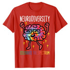 Neurodiversity Brain Autism Awareness ASD ADHD Men Women Kid T-Shirt Cute Graphic Tee Y2k Top Lovely Gifts Short Sleeve Outfits