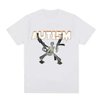 Autism Skeleton Meme T Shirt Humor Funny Skull Men Women Fashion Hip Hop