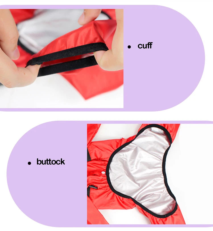 Blush Storm™ Waterproof Dog Rain Suit with Clear Hood