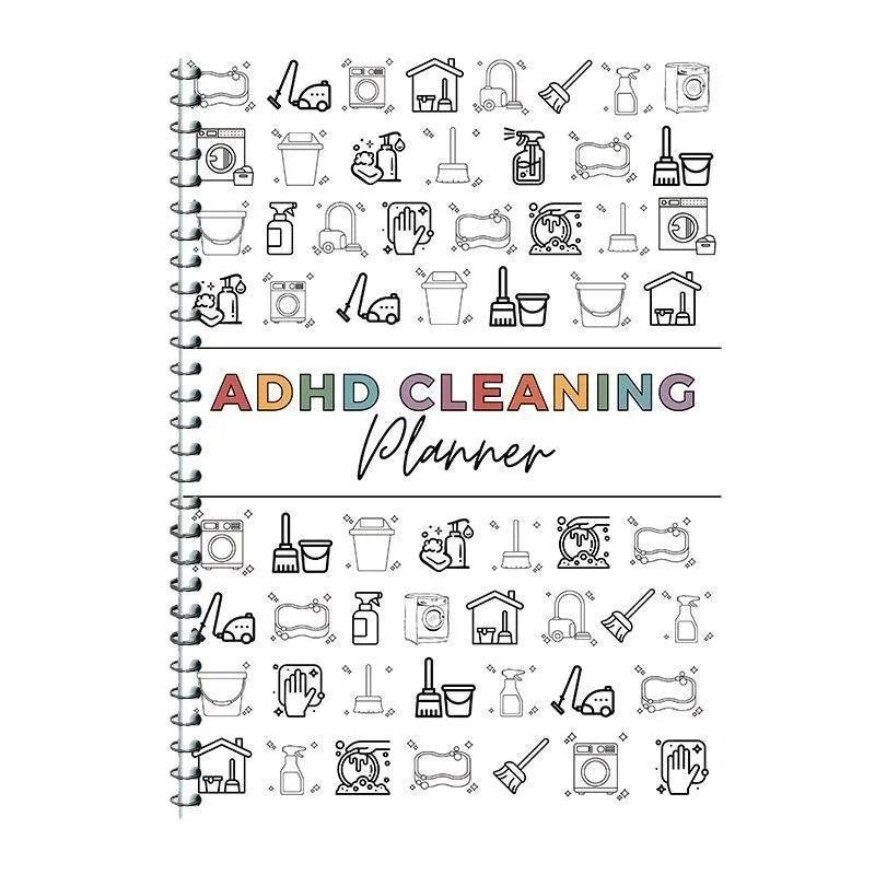 New ADHD Cleaning Family Daily Planner Cute Notebook