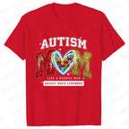Autism Awareness Neurodiversity T-shirts for Women Autism Mom Like Normal Mom Except Much Stronger Tshirts Autism Mama Gift