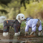 Dog Raincoat With Harness Adjustable Reflective Puppy Rain Coat EB22