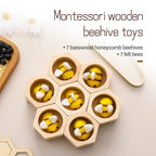 Sensory Bee Toys Newborn Fine Motor Skill Toy Montessori Game Bees Montessori Wooden Creative Baby 0 12 Months Play Toys Gifts