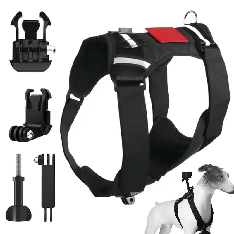 Dog Harness For Camera Soft Adjustable Dog Harness