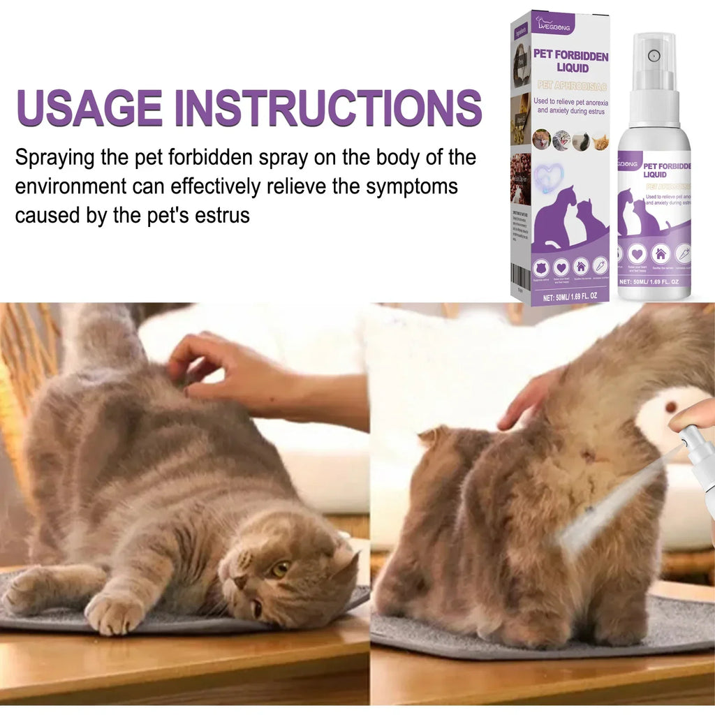 Pet Calming Spray Pheromone Diffuser for Cats Dogs