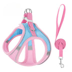 Step-In Breathable Mesh Dog Harness & Leash Set