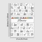 New ADHD Cleaning Family Daily Planner Cute Notebook