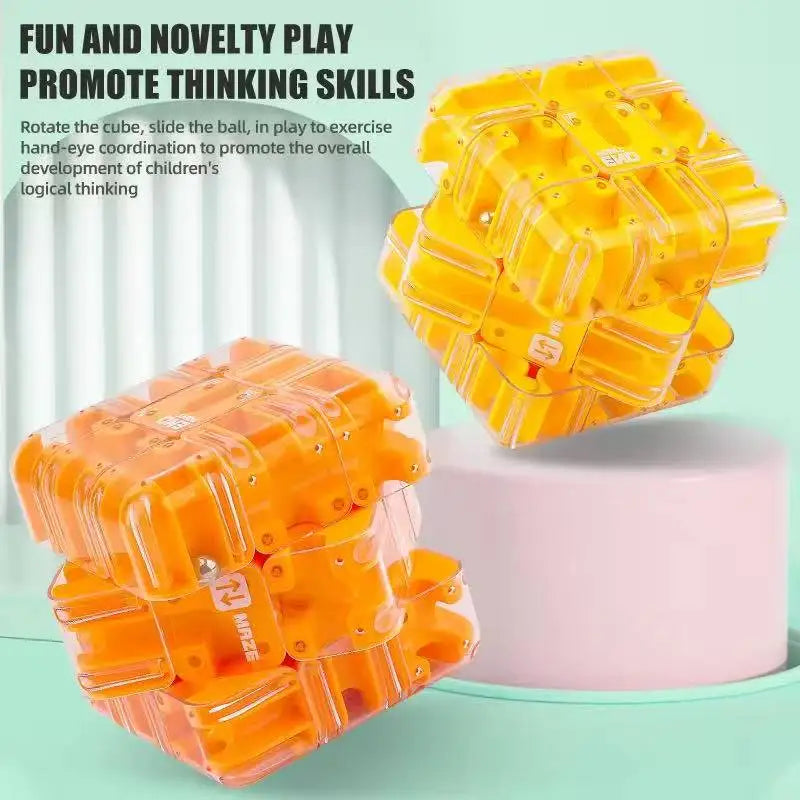 Logical thinking toy ball maze cube Educational Labyrinth Cube 3d Magic cube