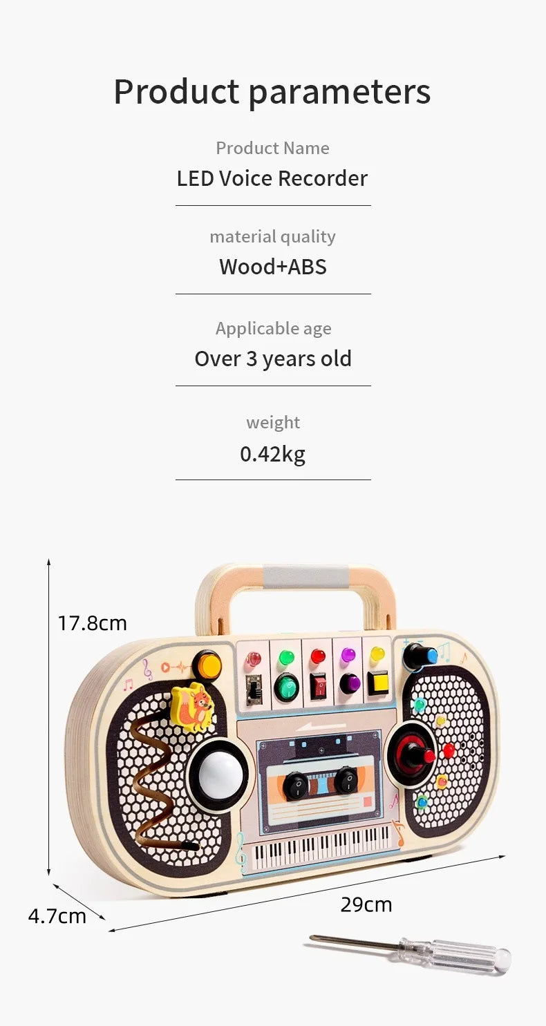Wooden Busy Board