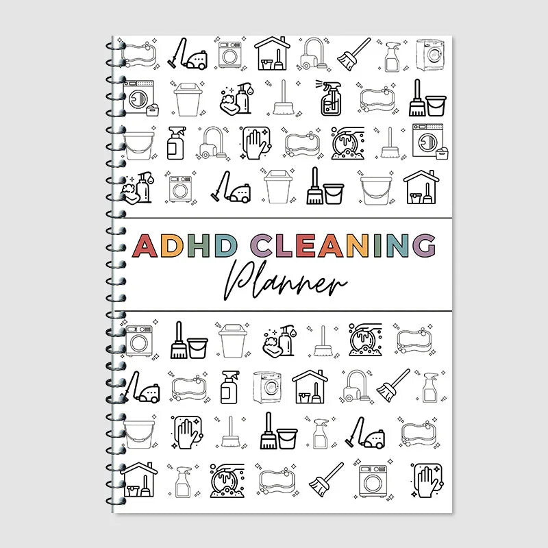 New ADHD Cleaning Family Daily Planner Cute Notebook