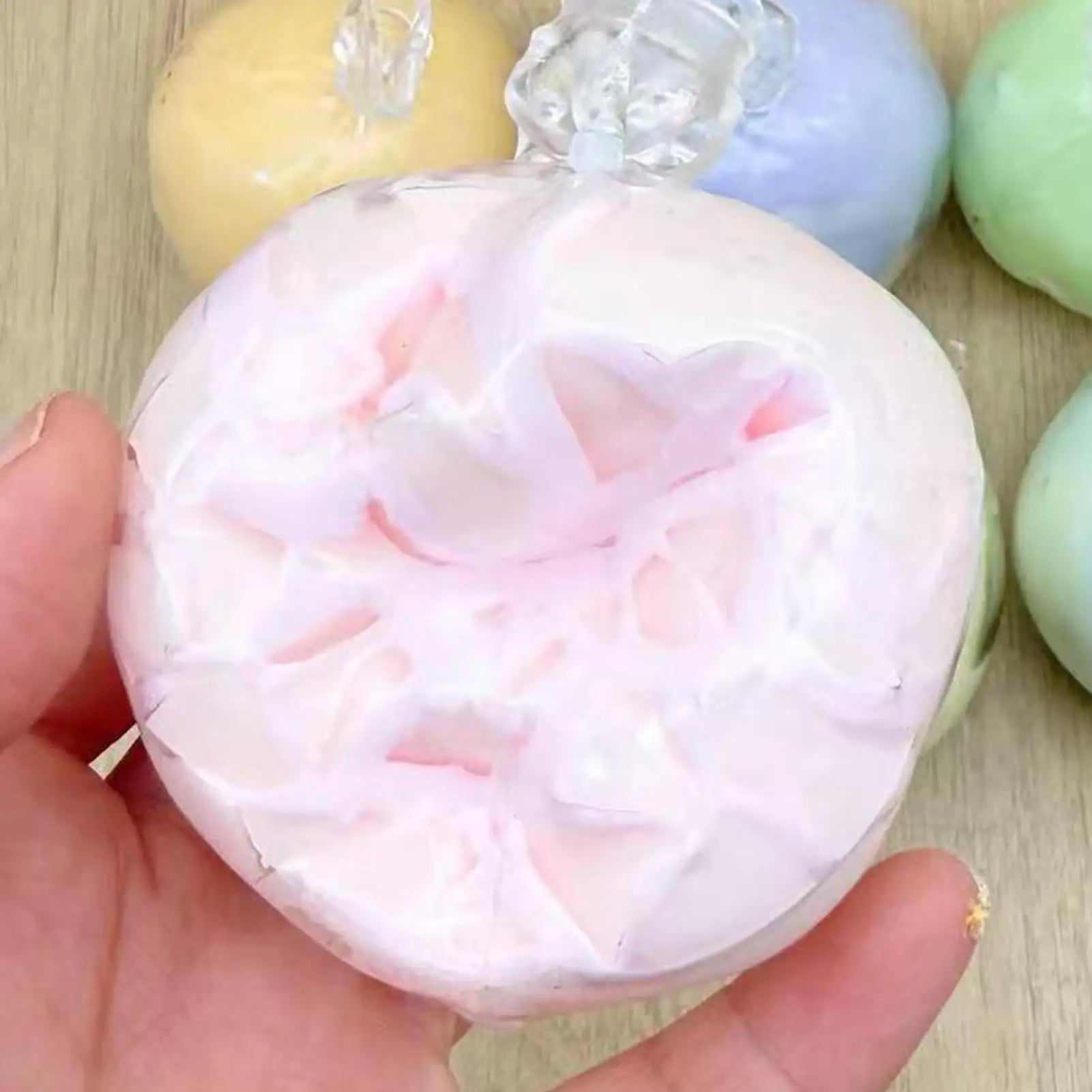 Stress Balls Crispy Stress Reliever Wax Coating Pinch Toy For Kids Teens Studying Working Travel Home Office Classroom Car Gifts