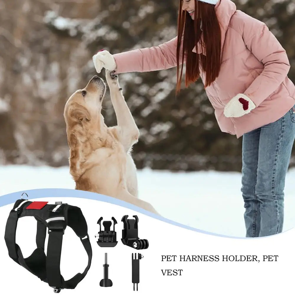 Dog Harness For Camera Soft Adjustable Dog Harness