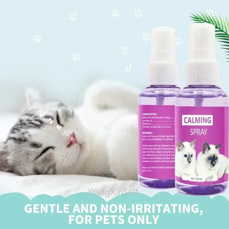 60ml Calming Spray Feline Anti Stress Pheromone Emotional Soothing Spray