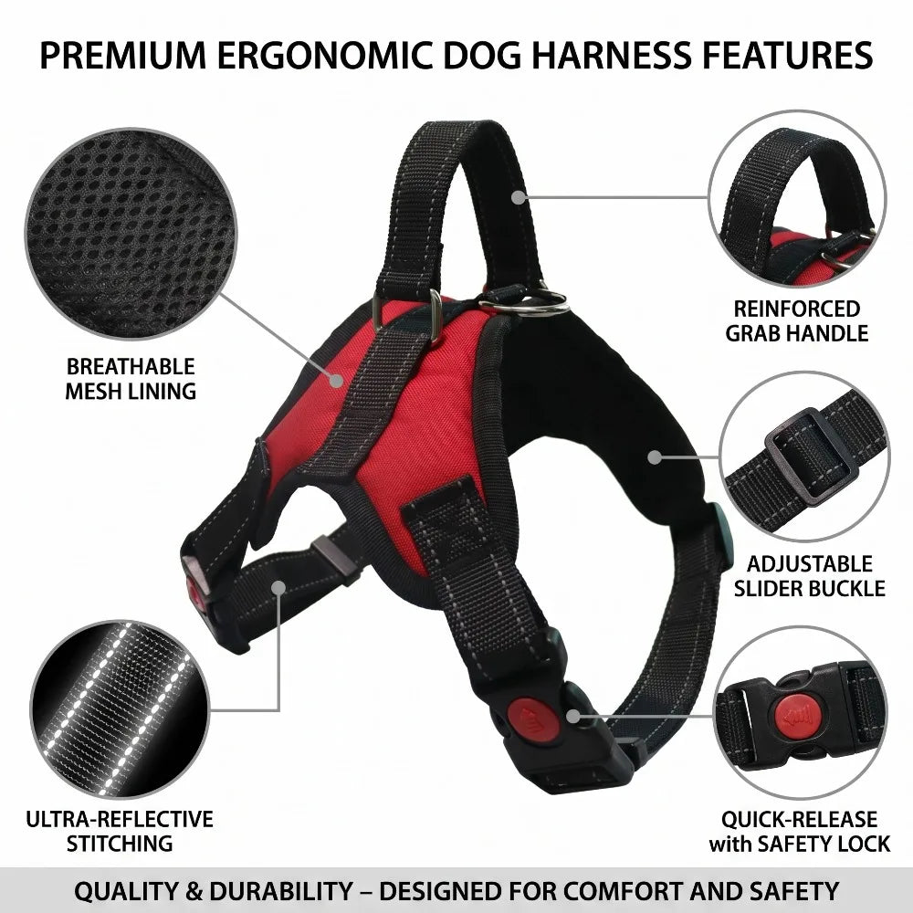 Tactical Camouflage No-Pull Dog Harness