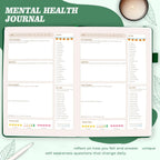 Mental Health Journal:92 Days to Track Your Moods