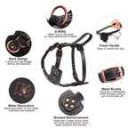 Genuine Leather Dog Harness Durable