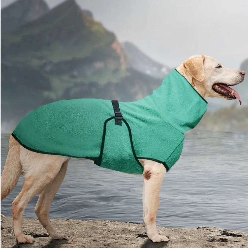 Dog Hoodie Warm Winter Dog Clothes Windproof High-Neck Dog Anxiety Vest