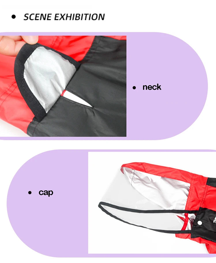 Blush Storm™ Waterproof Dog Rain Suit with Clear Hood