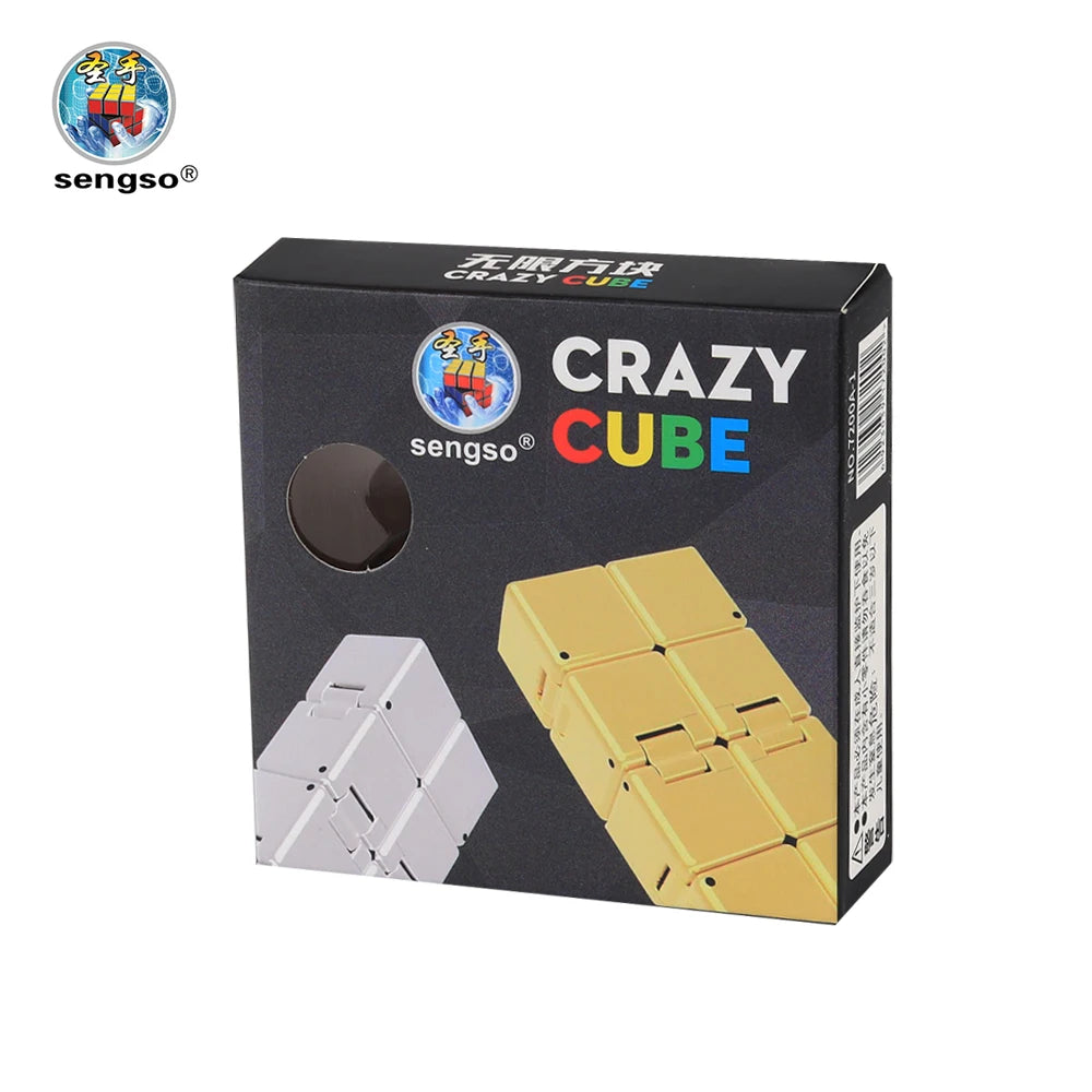 SENGSO Infinity Cube,Fidget Cube New Version Fidget Finger Toys  for Stress and Anxiety Relief/ADHD