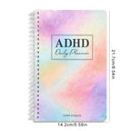 64 Sheets ADHD Daily Focus Planner A5 Notebook