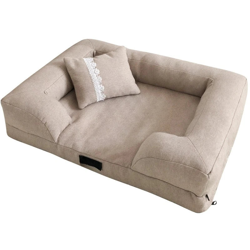 Removable Pet Sofa Bed for Dogs and Cats Waterproof Orthopedic Dog Bed