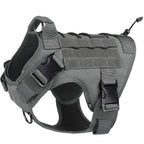 Dog Harness,Tactical Dog Harness with Handle,No-Pull Service Dog Vest with Hook & Loop Panels,Adjustable Dog Vest Harness for Wa