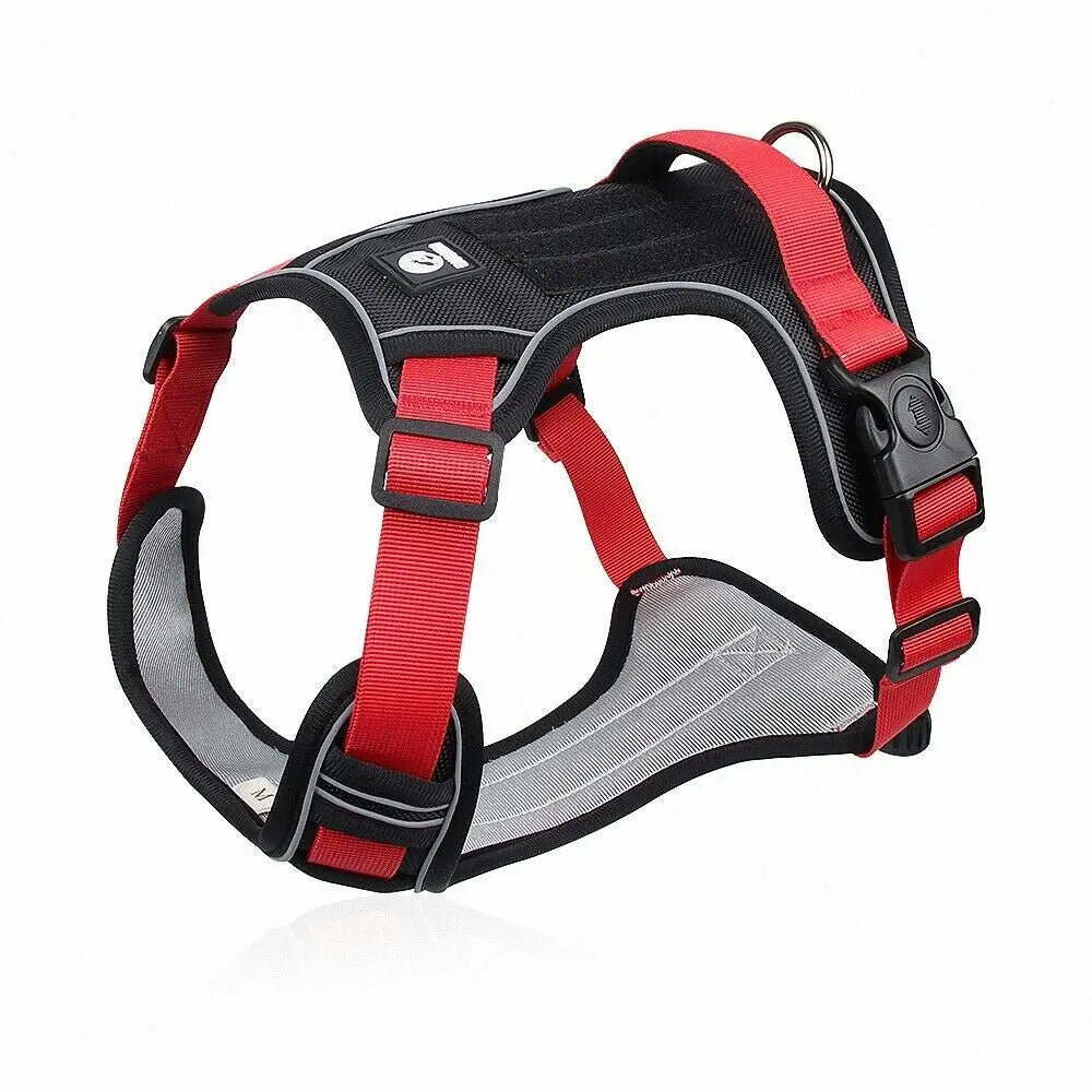 Dog Harness Medium Small Large Lead No Pull with Handle Car Coat Collar Strong