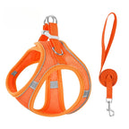 Step-In Breathable Mesh Dog Harness & Leash Set