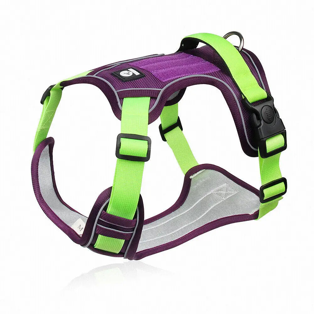 Dog Harness Medium Small Large Lead No Pull with Handle Car Coat Collar Strong