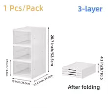 Foldable Shoe Rack Adjustable For Shoe Closet Dorm Apartment