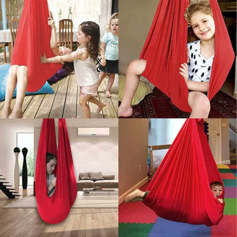 Children's Hammock Sensory Swings Elastic Hanging Hammocks for Kids