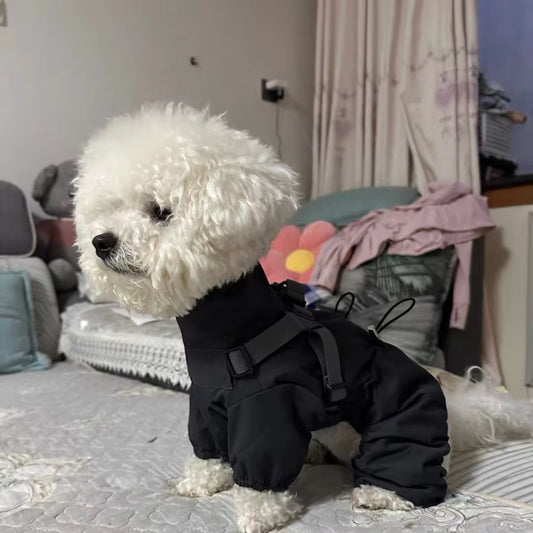 Plush 4-legged Khaki Jacket Windproof Waterproof Warm Coat Dogs (Copy) (Copy) (Copy) (Copy) (Copy)