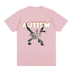 Autism Skeleton Meme T Shirt Humor Funny Skull Men Women Fashion Hip Hop