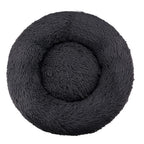 Cat Bed Long Plush Dog House Round Large Dog Bed for Medium Dog