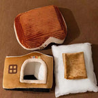 Cute Pet House with Foldable Soft Pet Bed