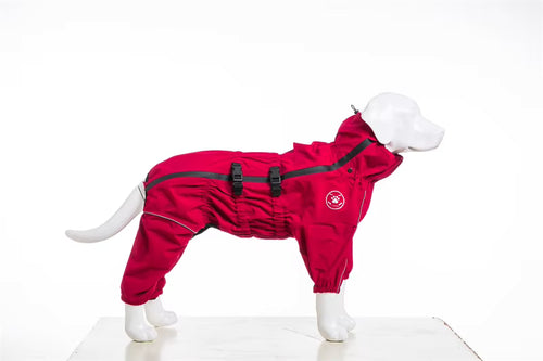 Easy Waterproof Raincoat Pet Dog Outdoor Jacket - Jumpsuit