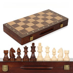 Magnetic Chess Set Wooden Foldable Chess Board Game 15 Inch