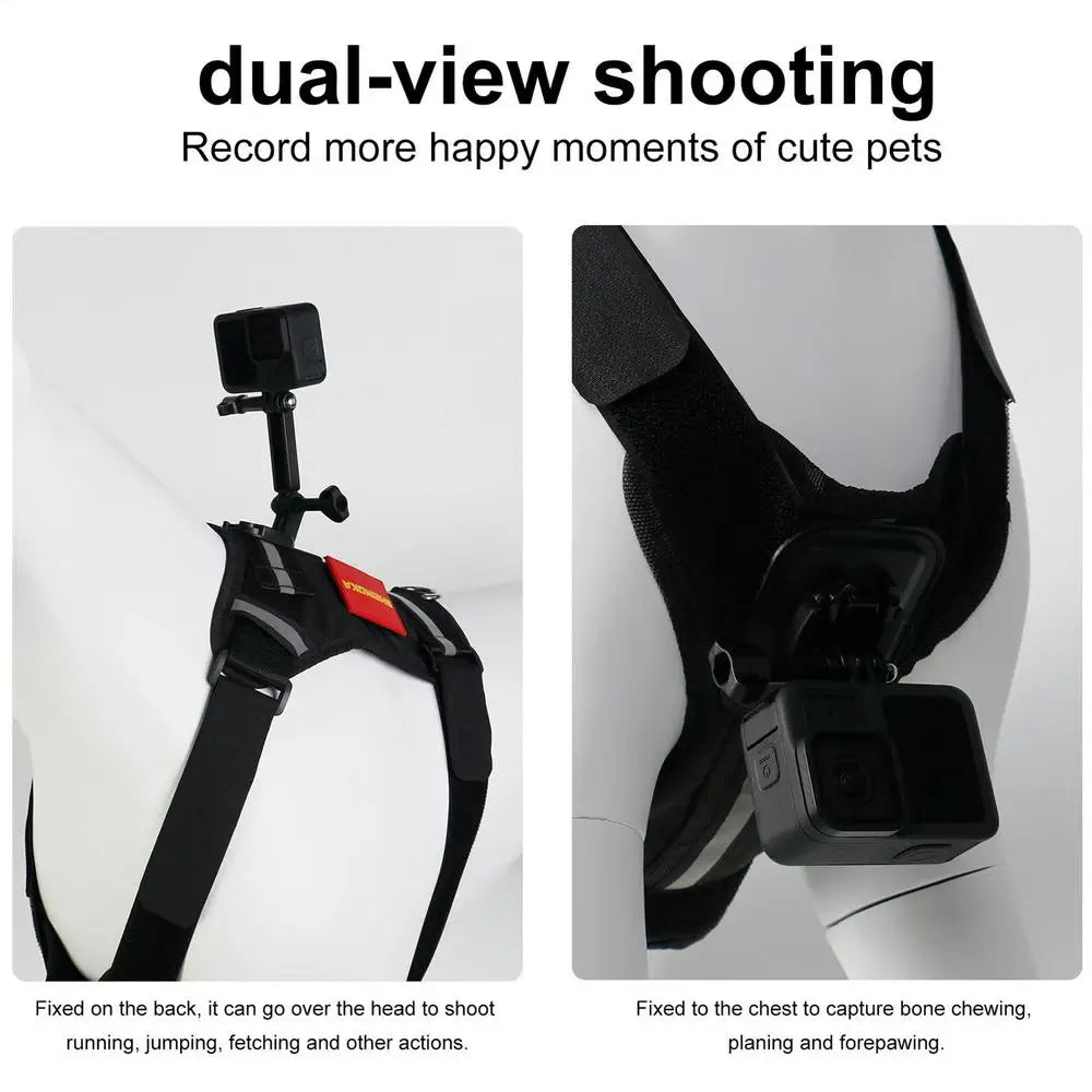 Dog Harness For Camera Soft Adjustable Dog Harness
