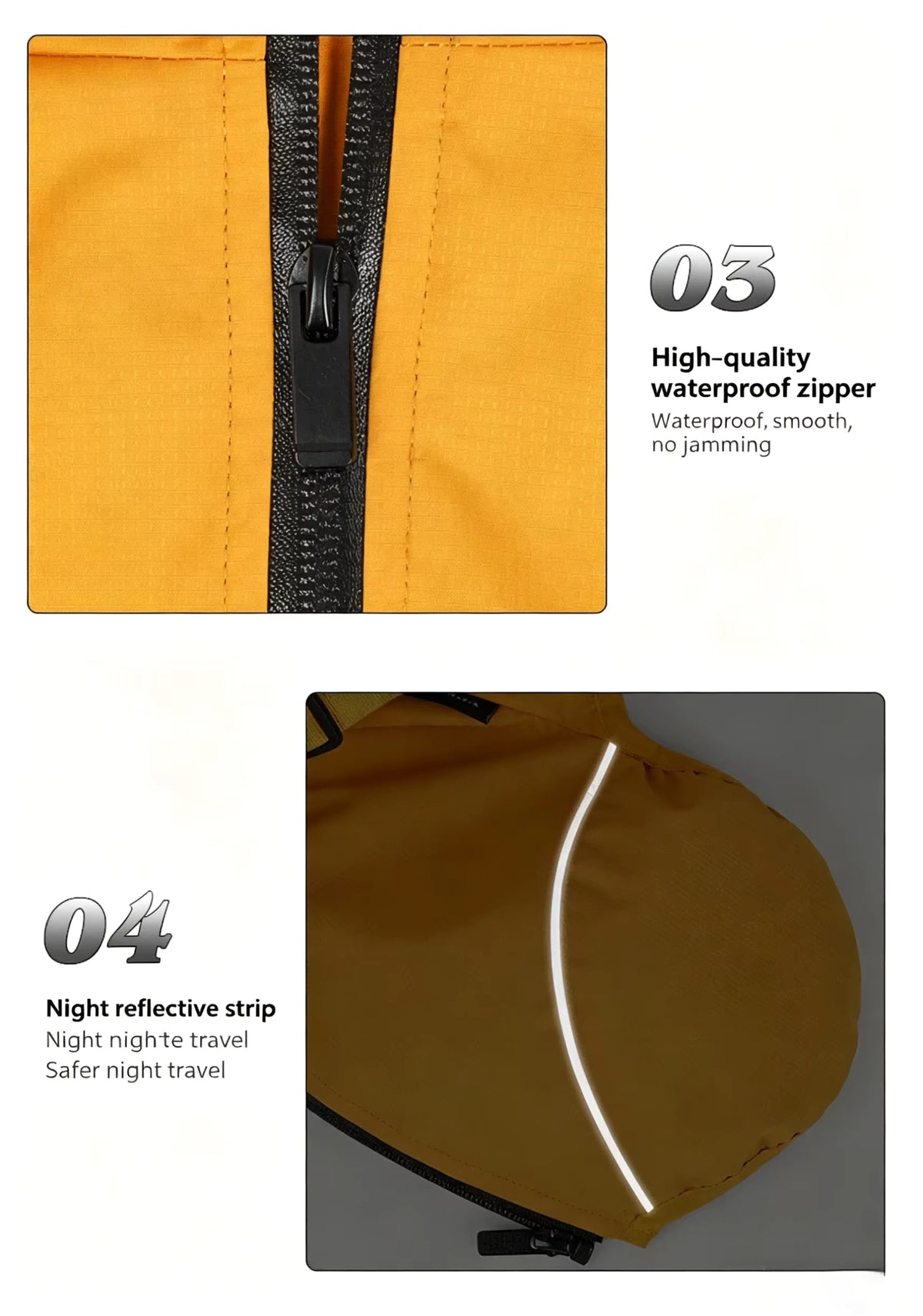 Waterproof Dog Coat with Adjustable Straps & Harness | Reflective Trim EB93
