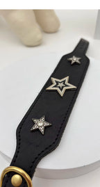 Diamond Star Leather Pet Collars