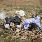 Dog Raincoat With Harness Adjustable Reflective Puppy Rain Coat EB22
